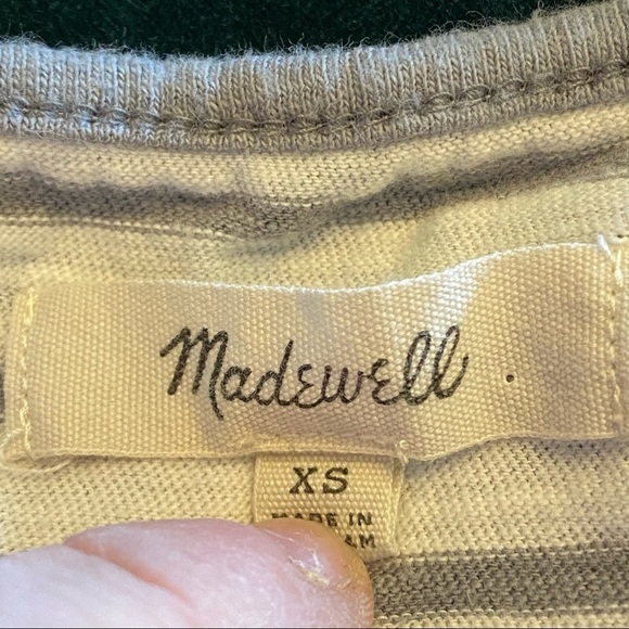 Madewell Forward-Seam Tank Top in Stripe Size XS - Picture 4 of 6